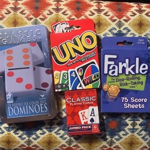 Travel size game cards activity camping vacation